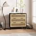 Bay Isle Home™ Agasthya 3 - Drawer Dresser Rattan Storage Cabinet for Bedroom Wicker/Rattan | 30.12 H x 31.5 W x 15.55 D in | Wayfair