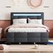 Brayden Studio® Coussoule Upholstered Platform Storage Bed Metal in Gray | 43.7 H x 58.2 W x 86.6 D in | Wayfair 1BBDCDDAF8A6451D915A4F032D0F058E