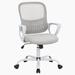 Inbox Zero Ergonomic Office Chair Home Desk Mesh Chair w/ Fixed Armrest Executive Computer Chair w/ Soft Foam Seat Cushion-37.8" H x 24" W x 22" D Upholstered/Mesh/ | Wayfair