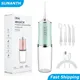 Irrigateur buccal portable hydropulseur dentaire aste par USB jet d'eau cure-dents 4 embouts de