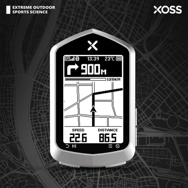 XOSS NAV Plus/NAV Computer da bici Tachimetro GPS da ciclismo wireless Navigazione mappa Bluetooth impermeabile ANT+ Velocità di cadenza