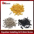 100Pcs Musik Instrument Schrauben 2x12OA für Gitarre Equalizer Installation Gitarre Schraube