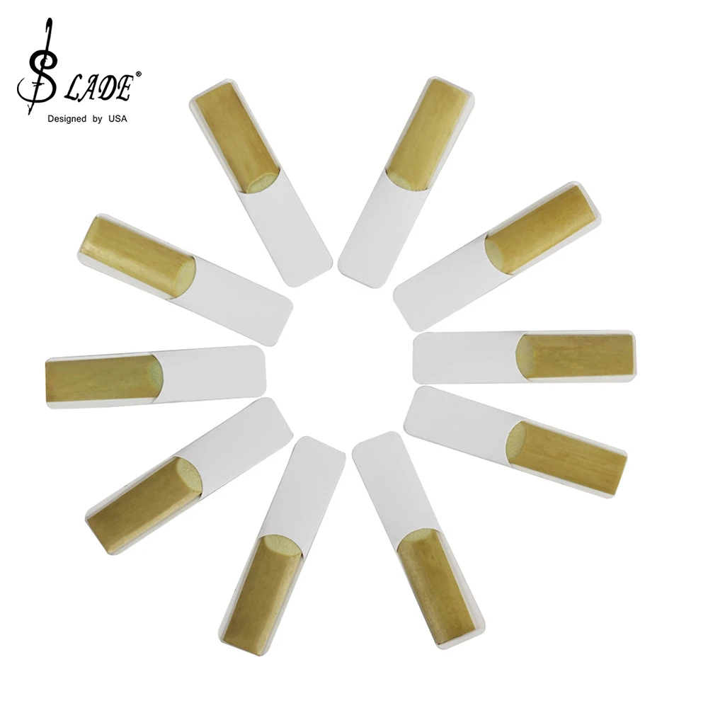 Slade 10 teile/schachtel BB Tenor Sax Saxophon Schilf Stärke 2,5 Saxophon Schilf profession elle Holz blasinstrument Teile Zubehör Image