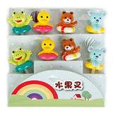 JUNTEX Lovely Bento Picks Mini Food Fruit Forks Animal Toothpick for Bento Lunch 8pcs