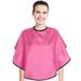 Short Makeup Cape for Women Men Mini Makeup Bib Haircut Cape for Makeup Artist Shampoo Beauty Salon Artist Styling (Pink)