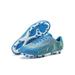 Fangasis Women & Men Sport Sneakers Breathable Football Shoes Comfort Soccer Cleats Outdoor Lightweight Athletic Shoe Blue Long Cleats 9