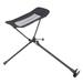 Camping Chair Foot Rest Chair Leg Rest Travel Fishing Foldable Chair Stool (Black)