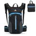 10L Cycling Backpack Foldable Bike Riding Helmet Backpack Bicycle Biking Bag (Blue)