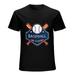 Gradient Baseball Logo T-Shirt | Sporty Athletic Men Women Vintage T-Shirt
