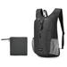 Waterproof Folding Backpack Outdoor Foldable Traveling Hiking Cycling Backpack Black