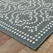 Style Haven Marianna Border Loop Pile Indoor Outdoor Area Rug Grey/Off-White 7 10 Round 8 Round Outdoor Indoor Patio Dining Room Round