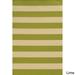 Carson Carrington Style Haven Sonderso Indoor/ Outdoor Stripe Area Rug Lime Green/Ivory 3 7 x 5 6 4 x 6 Outdoor Indoor Patio Ivory Rectangle