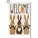 Rdsfhsp Easter Bunny Garden Flag 12x18 Inch Vertical Double Sided Polka Dot Rabbit Carrot Farmhouse Welcome Holiday Outside Decorations Linen Yard Flag