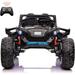 NEILA Upgraded 24V Kids UTV 2 Seat 4WD Off-Road Vehicle Ride on Car for Kids with Remote Control 10AH Battery Powered Electric Toys 400W Powerful Motors with 17 EVA Wheel Metal Suspension (Black)