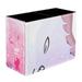 Cute Watercolor Pink Unicorn Baby Pattern PVC Leather Brush Holder and Pen Organizer - Dual Compartment Pen Holder - Stylish Pen Holder and Brush Organizer