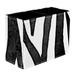 Zebras Black White Pattern PVC Leather Brush Holder and Pen Organizer - Dual Compartment Pen Holder - Stylish Pen Holder and Brush Organizer