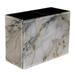 Marble Pattern PVC Leather Brush Holder and Pen Organizer - Dual Compartment Pen Holder - Stylish Pen Holder and Brush Organizer