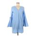 k/lab Casual Dress: Blue Dresses - Women's Size Medium