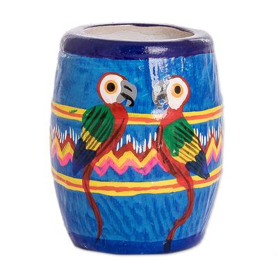 'Hand-painted Ceramic Mini Flower Pot Crafted in G...