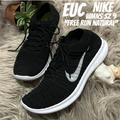 Nike Shoes | Euc-Wmns Nike Free Run Naturals-Sz 9-Black/White Soles-Sock Like/No Tongue | Color: Black/White | Size: 9