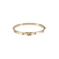 Gucci Jewelry | Gucci Running G Black Diamond Slim Bangle In 18k Yellow Gold 0.35 Ctw | Color: Silver | Size: Os