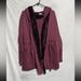 Free People Sweaters | Free People Cardigan Sweater Womens Red Violet Open Front Cotton Jacket | Color: Purple | Size: Xs