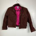 Lilly Pulitzer Jackets & Coats | Lilly Pulitzer Brown Corduroy Quilted Jacket Kids Size 12 | Color: Brown/Pink | Size: 12g