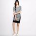 J. Crew Dresses | J. Crew Ponte Color Block Sheath 3/4 Sleeve Dress | Color: Black/Gray | Size: 2