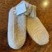 Anthropologie Shoes | New! Anthropologie Lemon Oatmeal Knit Slippers Size S/M Nwt! | Color: Cream | Size: Small/Medium