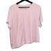 Athleta Tops | Athleta Top Womens Xl Pink Asymmetrical Short Sleeve Crew Neck | Color: Pink | Size: Xl