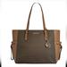 Michael Kors Bags | Michael Kors Gilly Large Logo And Leather Tote Bag, Brown | Color: Brown | Size: Os