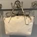 Coach Bags | Coach Cream Prairie Satchel In Pebble Leather | Color: Cream/Gold | Size: Os