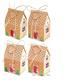 Christmas Stockings, Christmas Decoration New Year Christmas House Shape Candy Boxes Cookie Packaging Boxes With Ropes Kids Xmas Gift Bags Christmas Tree Hanging Ornaments (Color : 24pcs style A)