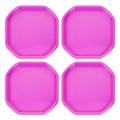 Small Mixing Tray 70cm x 70cm Octagonal Sand Pit Tray concrete and Mortar Mixing Tray Kids Messy Activities Plastic Tuff Spot Board Water Sand Activities Sand Plastering (Set Of 4, Pink)