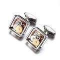 Retro Personalised Cufflinks Classic Sale Square Steampunk Gear Watch Mechanism Cuff Links for Men Business Wedding Cufflinksfor men(Color:que Bronze) (Color : Light Yellow Color)