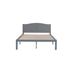 Winston Porter Nykeira Solid Wood Platform Bed Wood in Gray | 35.9 H x 56.5 W x 77.2 D in | Wayfair 65E3DDF586A442E4B56A7EED92D027D5