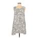 BB Dakota Casual Dress - Mini Scoop Neck Sleeveless: Ivory Dresses - Women's Size Medium