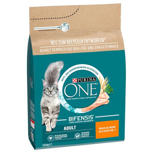 4 x 2,8 kg Purina ONE zum Sonderpeis! – Adult Huhn & Vollkorngetreide