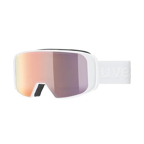 Uvex SAGA TO Unisex-Skibrille Vollrand Monoscheibe Kunststoff-Gestell, weiß
