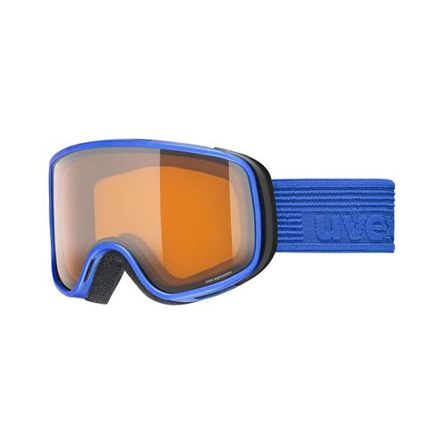 Uvex SCRIBBLE LG Unisex-Skibrille Vollrand Monoscheibe Kunststoff-Gestell, blau