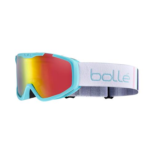 Bollé ROCKET PLUS Unisex-Skibrille Vollrand Monoscheibe Kunststoff-Gestell, weiß