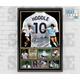 Tottenham Spurs Legend Glenn Hoddle Football Shirt Back Print / Poster / Framed Memorabilia / Collectible / Signed