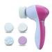 Andoer Andoer Facial Cleansing Device 5 In 1 Electric Face Brush for Effective Cleansing Handheld Facial Cleaner for Radiant Skin Battery Powered