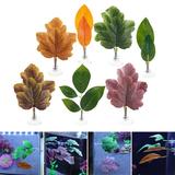 lsiaeian Fish Tank Aquatic Plants Fighting Fish Resting Leaf High Simulation Easy Care Stunning Aquarium Decoration Realistic Colored Water Plants