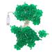 JikoIiving St. Patrick s Day Decorative Lights Green Shamrocks LED String Light 10 Ft 30 Leds USB Clovers Lights