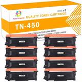 Toner H-Party Compatible Toner Cartridge for Brother TN450 TN-450 TN420 TN-420 for Brother HL-2270DW HL-2280DW MFC-7360N MFC-7860DW DCP-7065DN FAX-2940 IntelliFax-2840 Printer (8 Black)