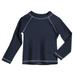 Baby Boys and Girls Solid Rashguard Swimming Tee Shirt Rash Guard SPF UPF Sun Protection for Summer Beach Pool and Play L/S Navy 6-9 mon.