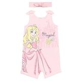 Disney Princess Aurora Infant Baby Girls Romper and Headband Newborn to Toddler