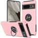 360 Rotating Ring Grip Hybrid Case for Google Pixel 8 - Pink