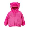 ASFGIMUJ Toddler Winter Jacket Kids Baby Unisex Solid Autumn Winter Cute Coat Jacket Hooded Coat Clothes Baby Winter Coat Hot Pink 5 Years-6 Years